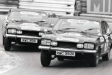 Ford V6 Capri, celebrity race, I won, from Pole, Graham Hill in pursuit